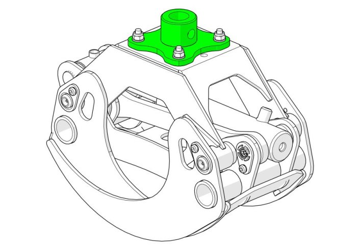 Adapteri akselityypin rotaattorille