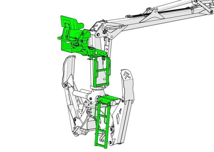 Kuljettajan istuin puomiin