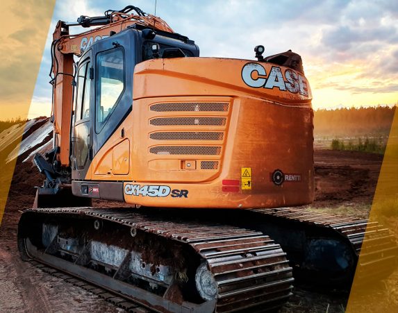 Case lyhytperäiset telakaivukoneet CX145D maarakennustöihin, Case construction, maarakennus, maarakennuskoneet, kaivukoneet, kaivinkoneet, lyhytperäiset telakaivukoneet, konevuokraus, konemyynti, konevuokraamo, Rentti